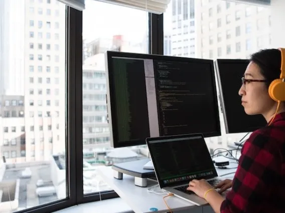 Student at Standing Desk