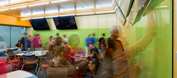 Dynamic scene at the McGuire Center