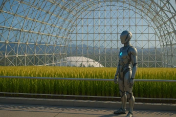A robot walking in LEO